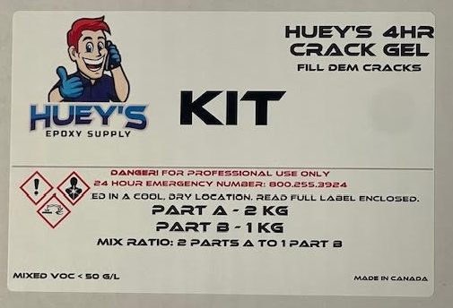 Huey's 4HR Crack Gel 3L Kit